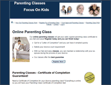 Tablet Screenshot of parentclass.net